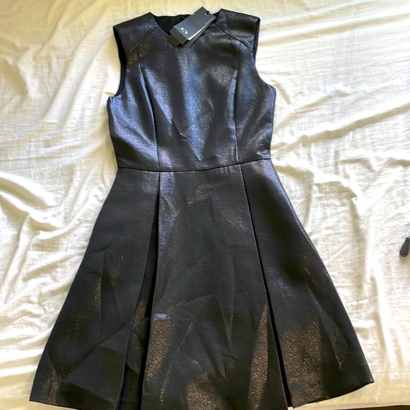 Giorgio Armani | Dresses | Black Leather Armani Exchange Dress | Poshmark